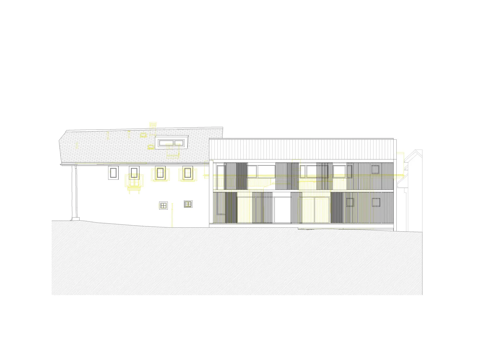 48_Sanierung und Umbau Wohnhaus Canossa mit Stall_Via principala Laax_Ansicht West